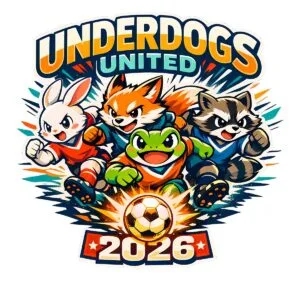 Anime Soccer Team T-Shirt | Underdogs United 2026 Retro Football Tee