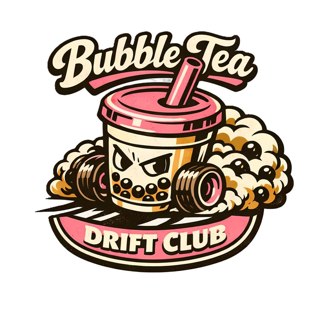 Bubble Tea T-Shirt | Drift Club Retro Racing Boba Tee