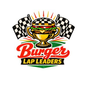 Funny Burger Racing T-Shirt | Lap Leaders Vintage Motorsport Tee