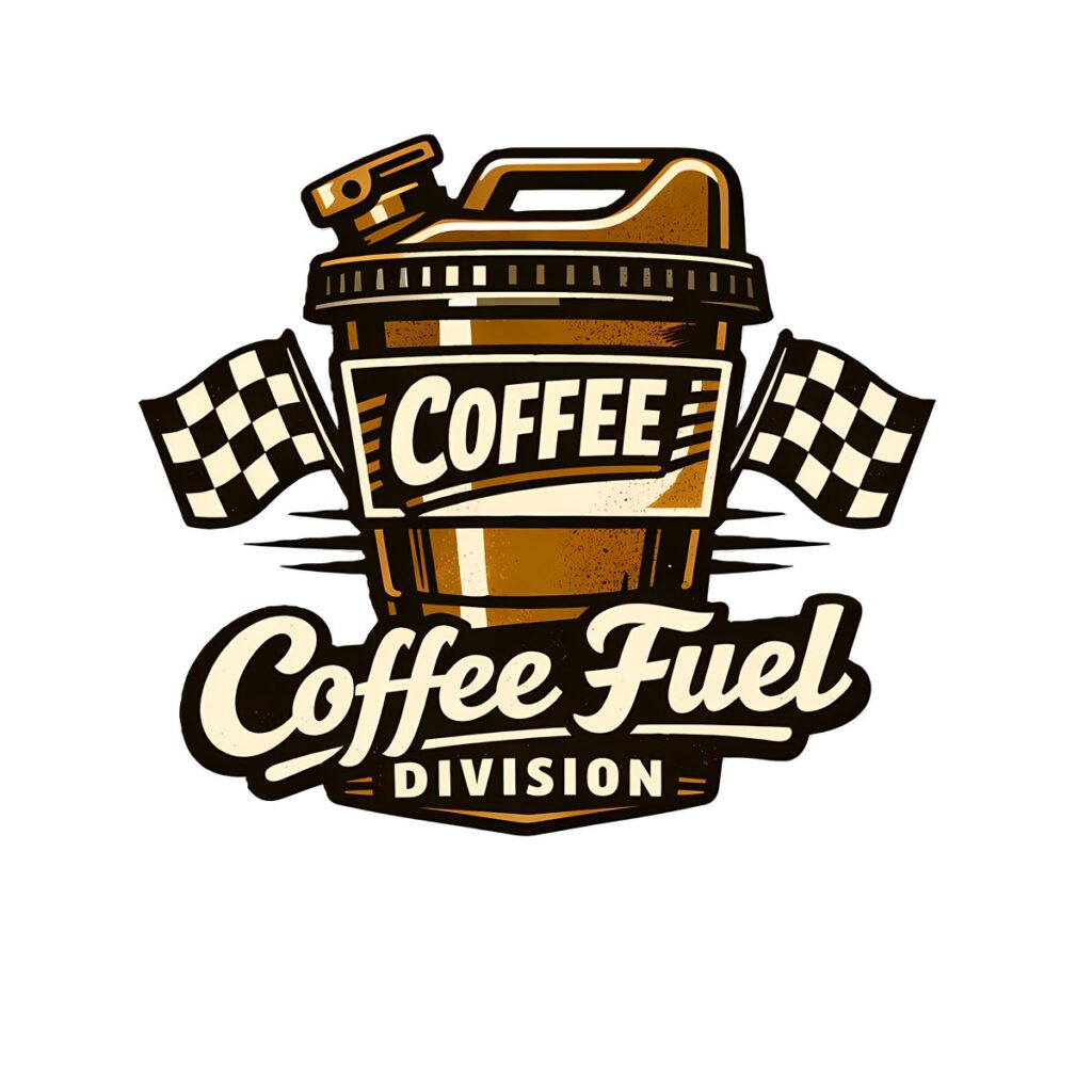 Coffee Lover T-Shirt | Coffee Fuel Division Retro Racing Tee