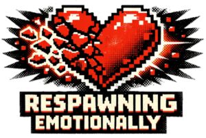 Pixel Heart T-Shirt | Respawning Emotionally Funny 8-Bit Gamer Tee