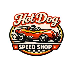 Funny Hot Dog T-Shirt | Speed Shop Vintage Hot Rod Racing Tee