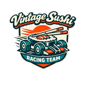 Sushi T-Shirt | Vintage Sushi Racing Team Retro Motorsport Tee