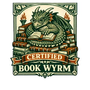 Funny Dragon T-Shirt | Certified Book Wyrm Vintage Library Tee
