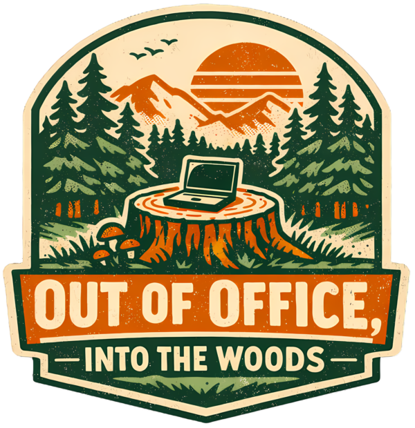 Forest T-Shirt | Out of Office Into the Woods Vintage Camping Tee