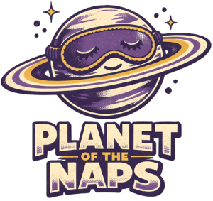 Funny Planet T-Shirt | Planet of the Naps Retro Space Age Pun Tee