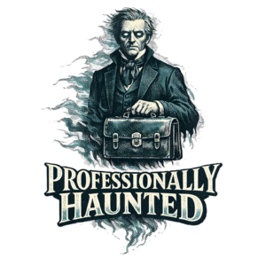 Funny Ghost T-Shirt | Professionally Haunted Vintage Victorian Tee