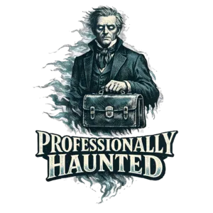 Funny Ghost T-Shirt | Professionally Haunted Vintage Victorian Tee