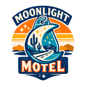 Retro Moon Motel T-Shirt | Moonlight Motel Vintage Roadside Tee