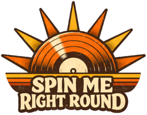 Vinyl Record Sunset T-Shirt | Spin Me Right Round Retro 70s Tee