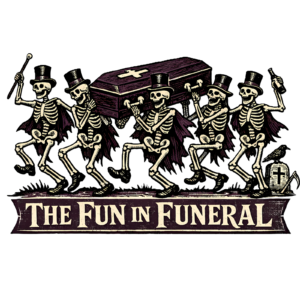 Funny Skeleton T-Shirt | The Fun in Funeral Retro Dancing Bones Tee
