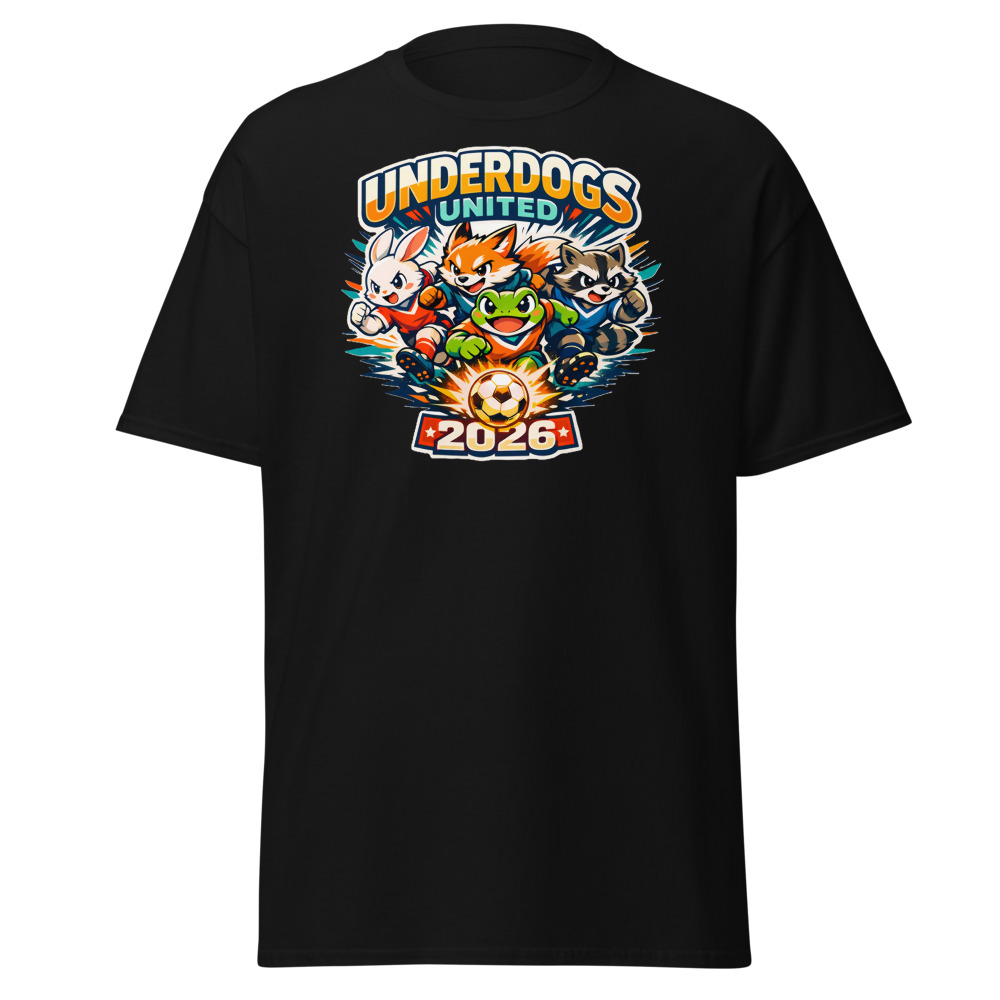 Anime Soccer Team T-Shirt | Underdogs United 2026 Retro Football Tee - Image 2
