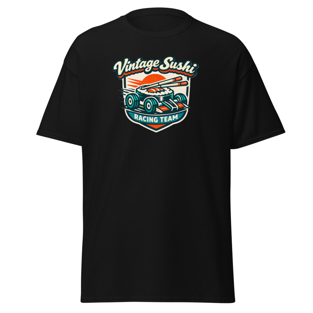 Sushi T-Shirt | Vintage Sushi Racing Team Retro Motorsport Tee