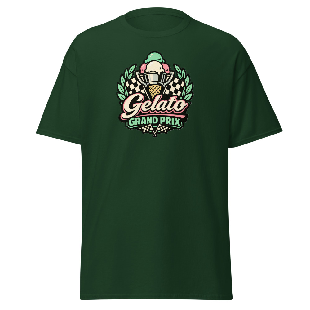 Gelato T-Shirt | Grand Prix Vintage Italian Ice Cream Racing Tee - Image 4