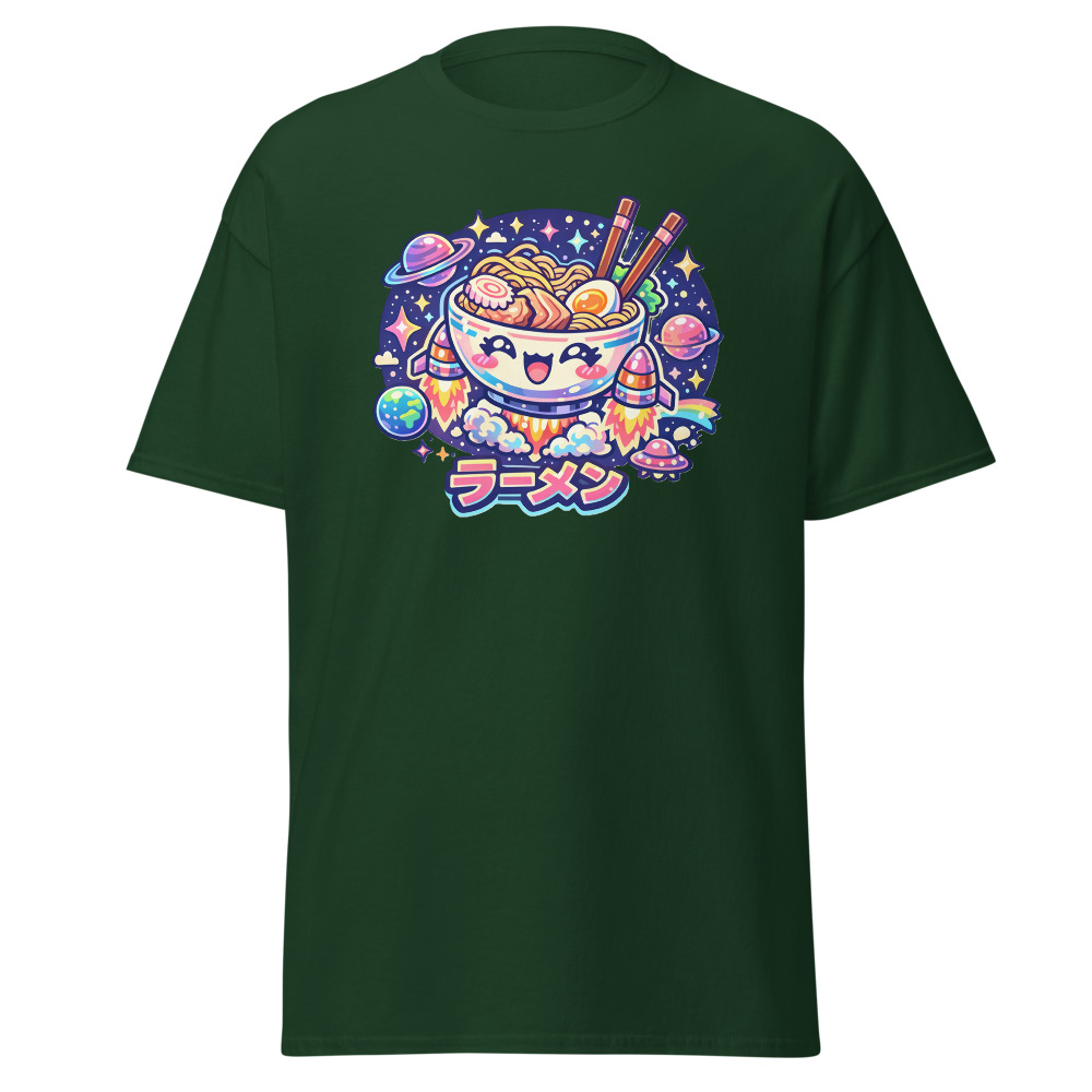 Kawaii Ramen T-Shirt | Galaxy Noodles Cute Space Foodie Tee - Image 4