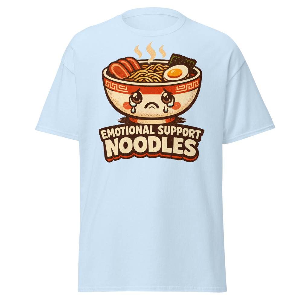 Ramen T-Shirt | Emotional Support Noodles Funny Kawaii Foodie Tee - Image 5