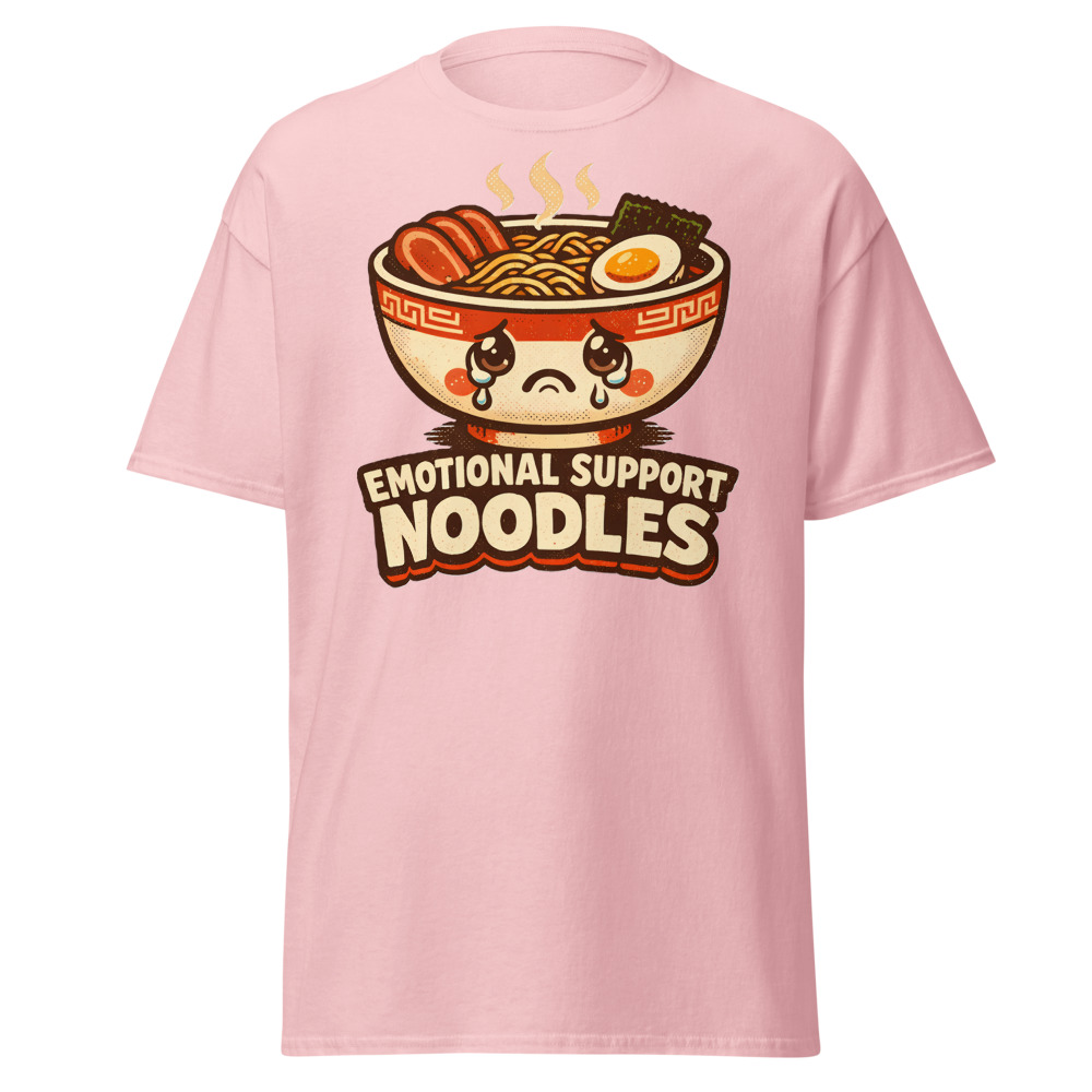 Ramen T-Shirt | Emotional Support Noodles Funny Kawaii Foodie Tee - Image 6