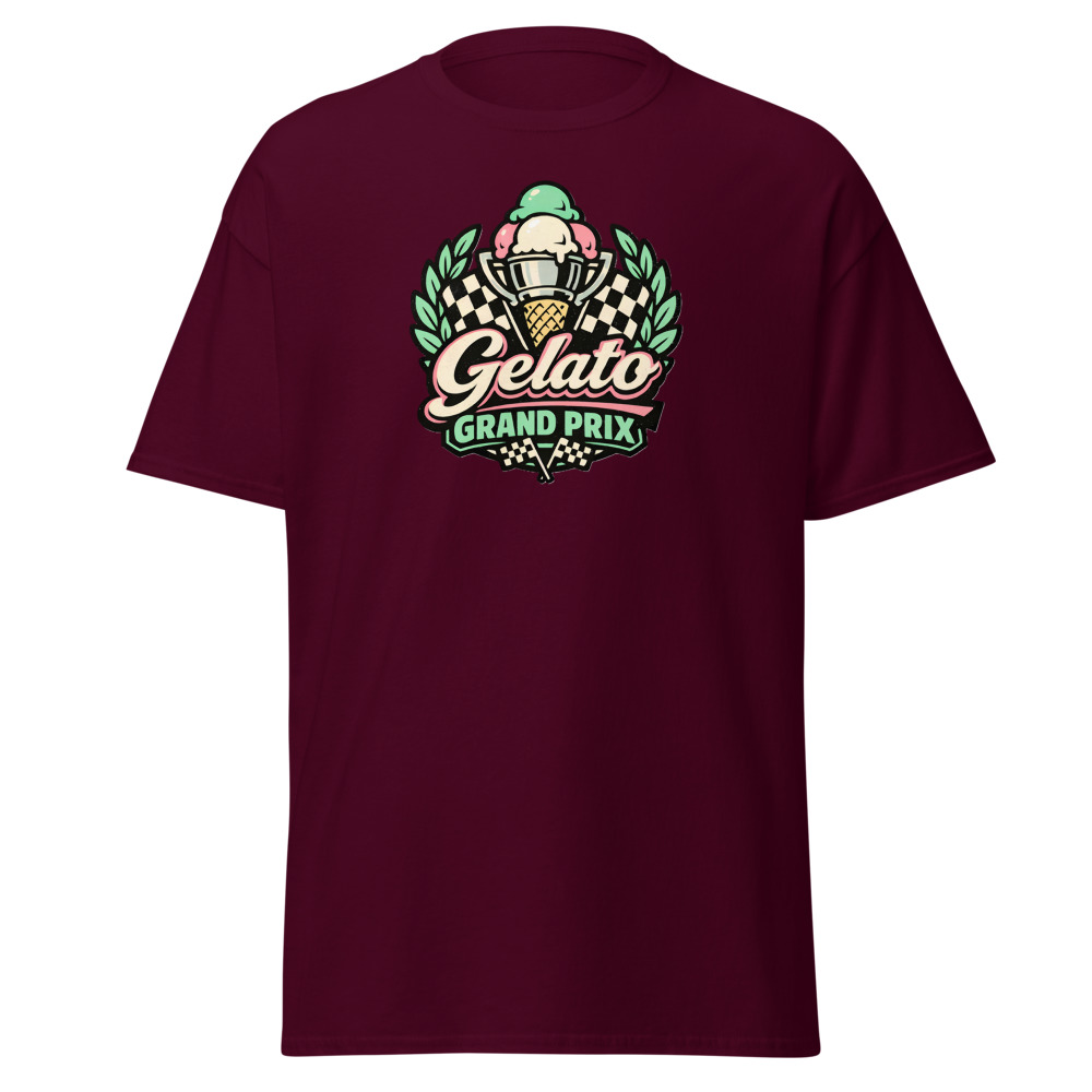 Gelato T-Shirt | Grand Prix Vintage Italian Ice Cream Racing Tee - Image 7