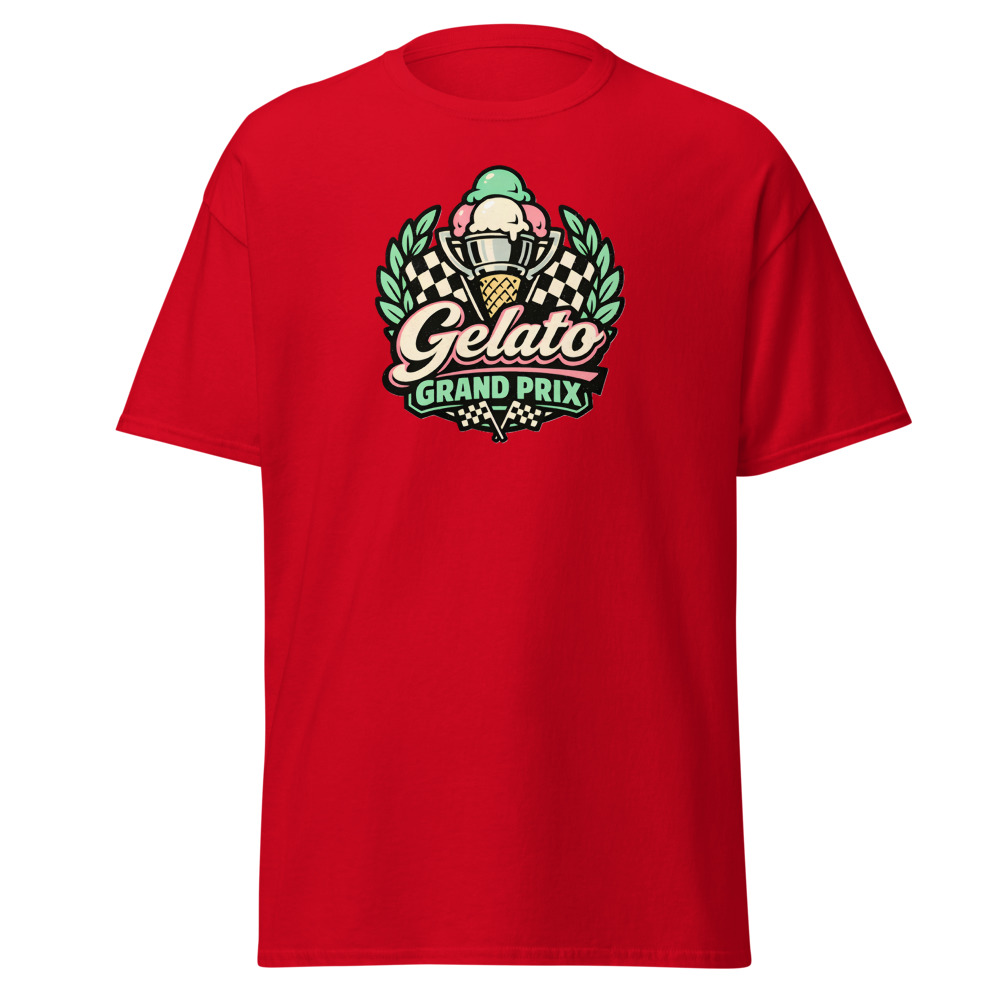 Gelato T-Shirt | Grand Prix Vintage Italian Ice Cream Racing Tee - Image 9