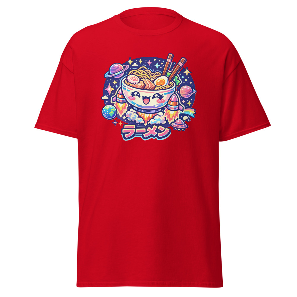 Kawaii Ramen T-Shirt | Galaxy Noodles Cute Space Foodie Tee - Image 9