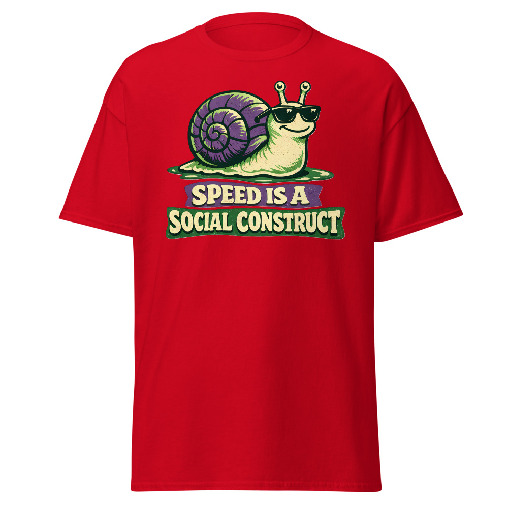 Funny Snail T-Shirt | Speed Is a Social Construct Retro 70s Tee - Image 10