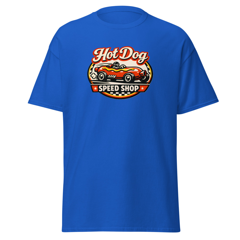 Funny Hot Dog T-Shirt | Speed Shop Vintage Hot Rod Racing Tee - Image 10