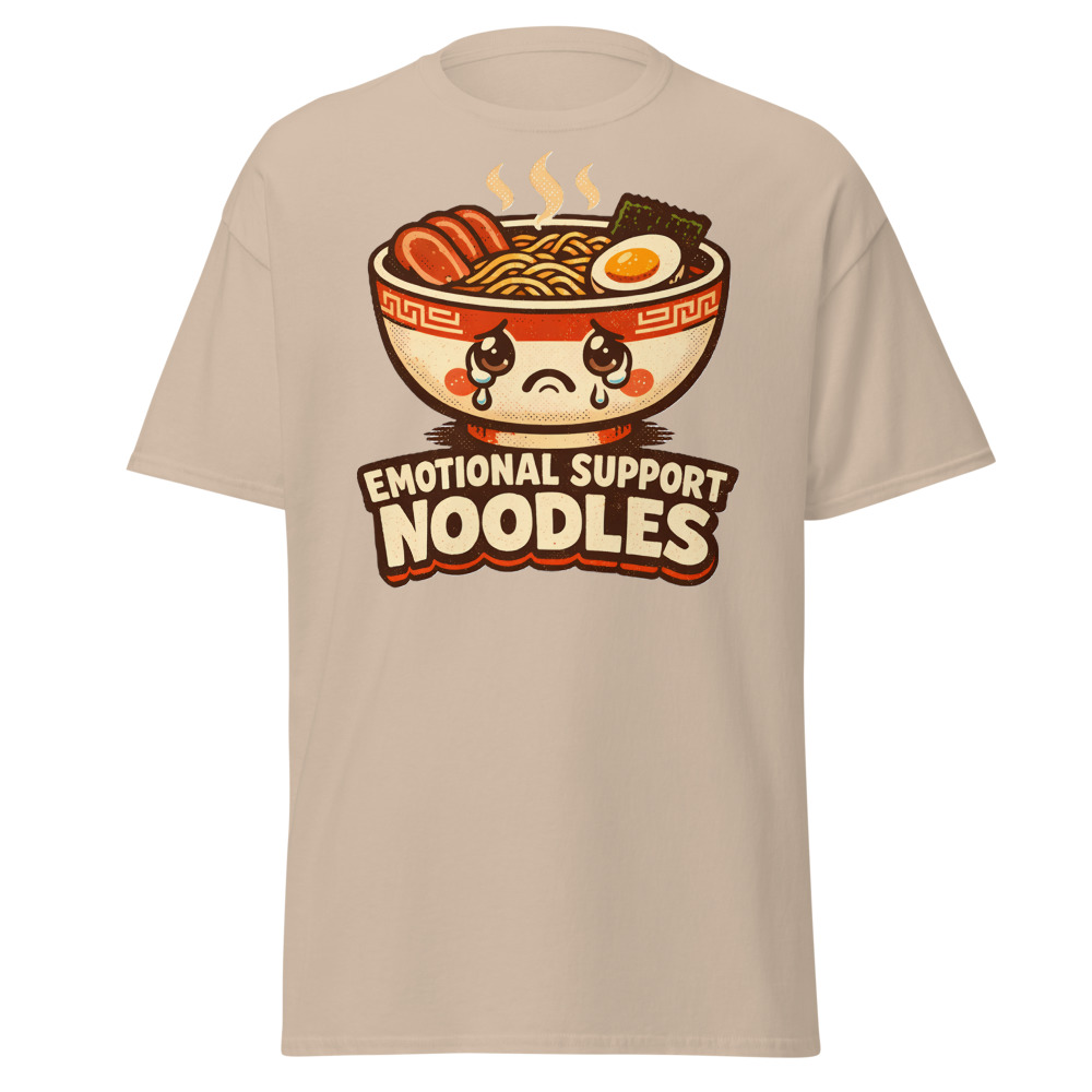 Ramen T-Shirt | Emotional Support Noodles Funny Kawaii Foodie Tee - Image 11