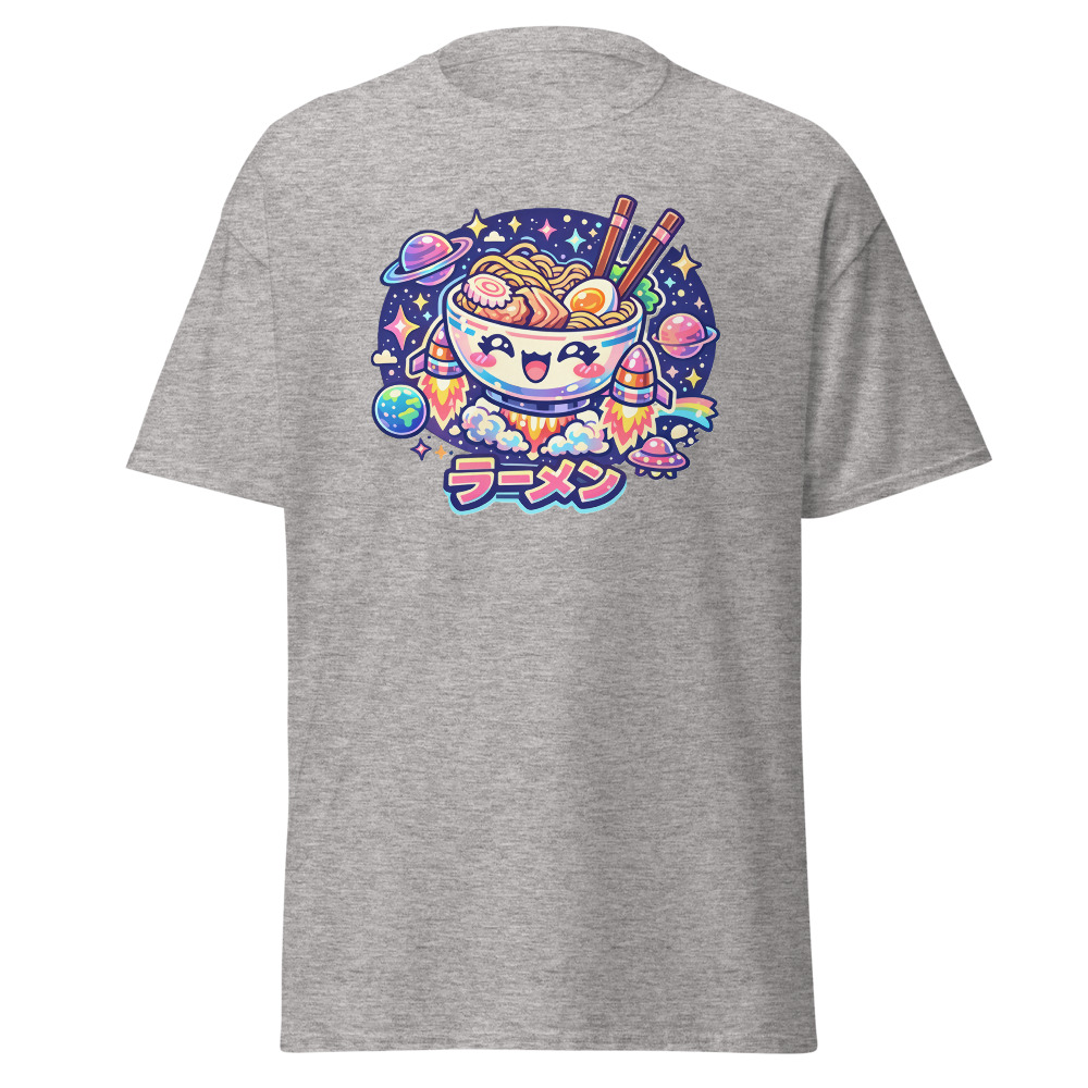 Kawaii Ramen T-Shirt | Galaxy Noodles Cute Space Foodie Tee - Image 12