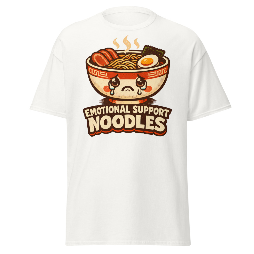 Ramen T-Shirt | Emotional Support Noodles Funny Kawaii Foodie Tee - Image 13