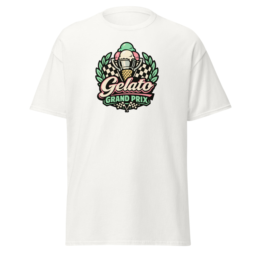 Gelato T-Shirt | Grand Prix Vintage Italian Ice Cream Racing Tee - Image 13
