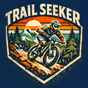 Mountain Bike T-Shirt | Trail Seeker Vintage MTB Badge Tee