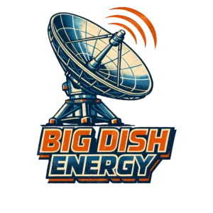 Funny Satellite Dish T-Shirt | Big Dish Energy Retro 80s TV Tee