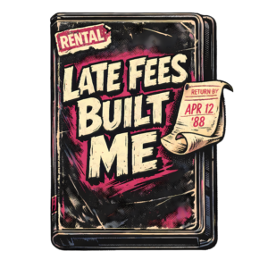 Funny VHS Rental T-Shirt | Late Fees Built Me Retro 80s Video Tee