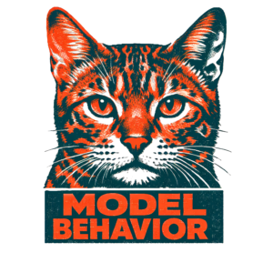 Model Behavior pop art cat design