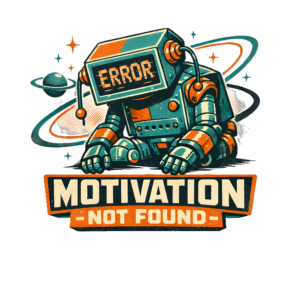Retro Robot T-Shirt | Motivation Not Found Funny Atomic Age Tee