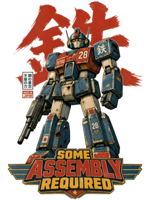 Retro Mecha Robot T-Shirt | Some Assembly Required Japanese Tee