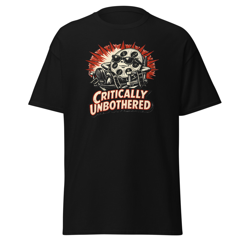 Funny Film Reel T-Shirt | Critically Unbothered Retro Cinema Tee - Image 3