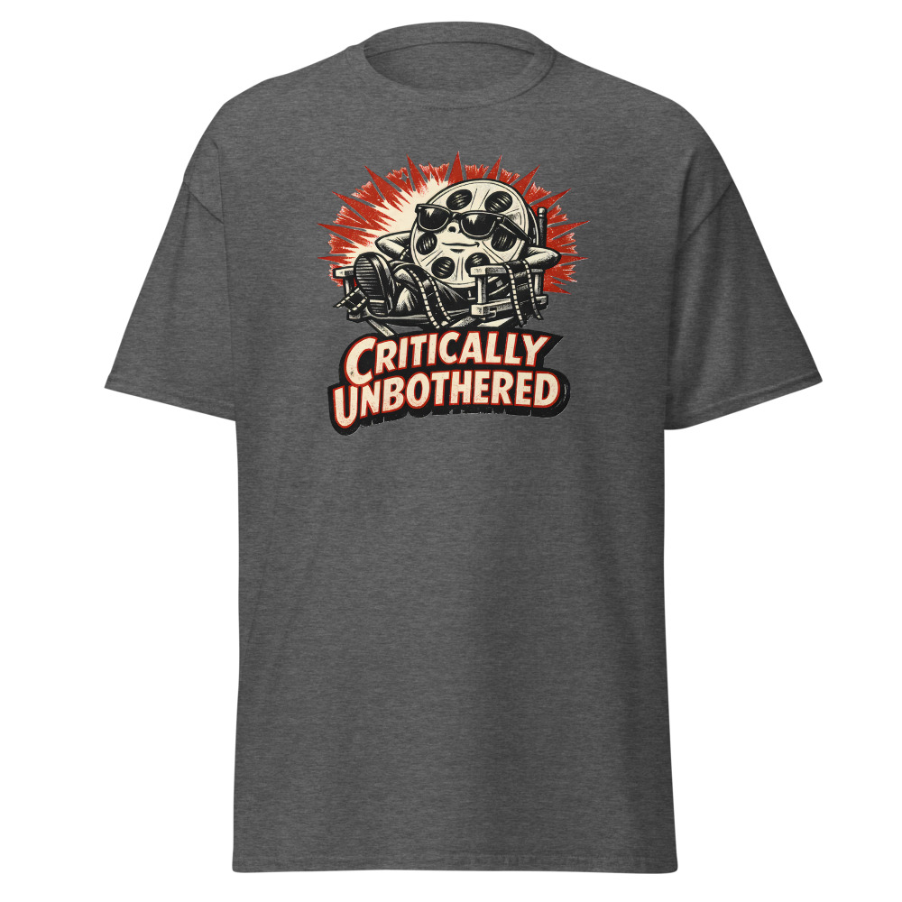 Funny Film Reel T-Shirt | Critically Unbothered Retro Cinema Tee - Image 4