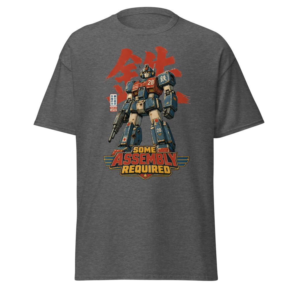 Retro Mecha Robot T-Shirt | Some Assembly Required Japanese Tee - Image 4