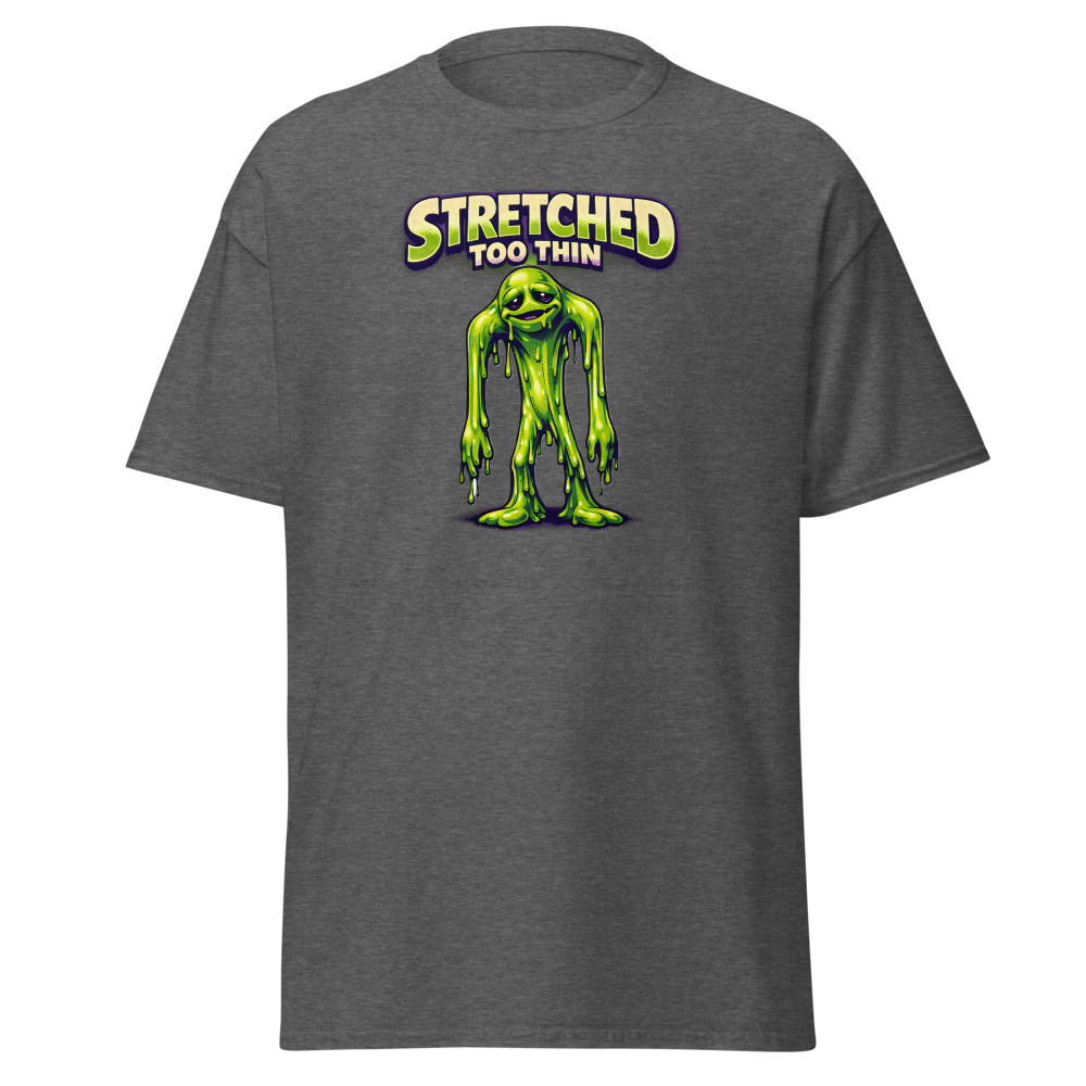 Retro Alien Toy T-Shirt | Stretched Too Thin Vintage 80s Sci-Fi Tee - Image 4