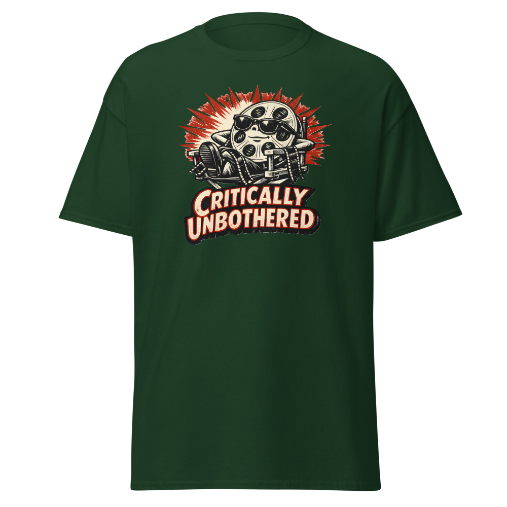 Funny Film Reel T-Shirt | Critically Unbothered Retro Cinema Tee - Image 5