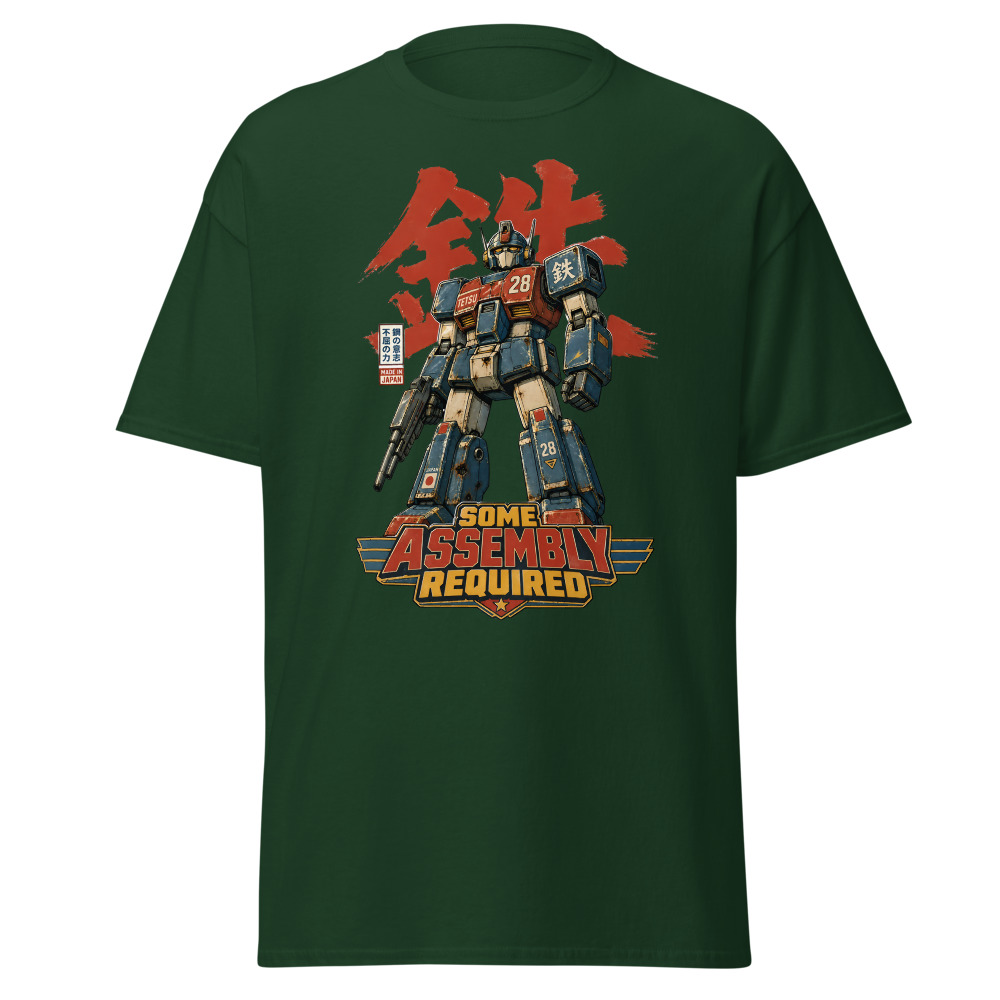 Retro Mecha Robot T-Shirt | Some Assembly Required Japanese Tee - Image 5