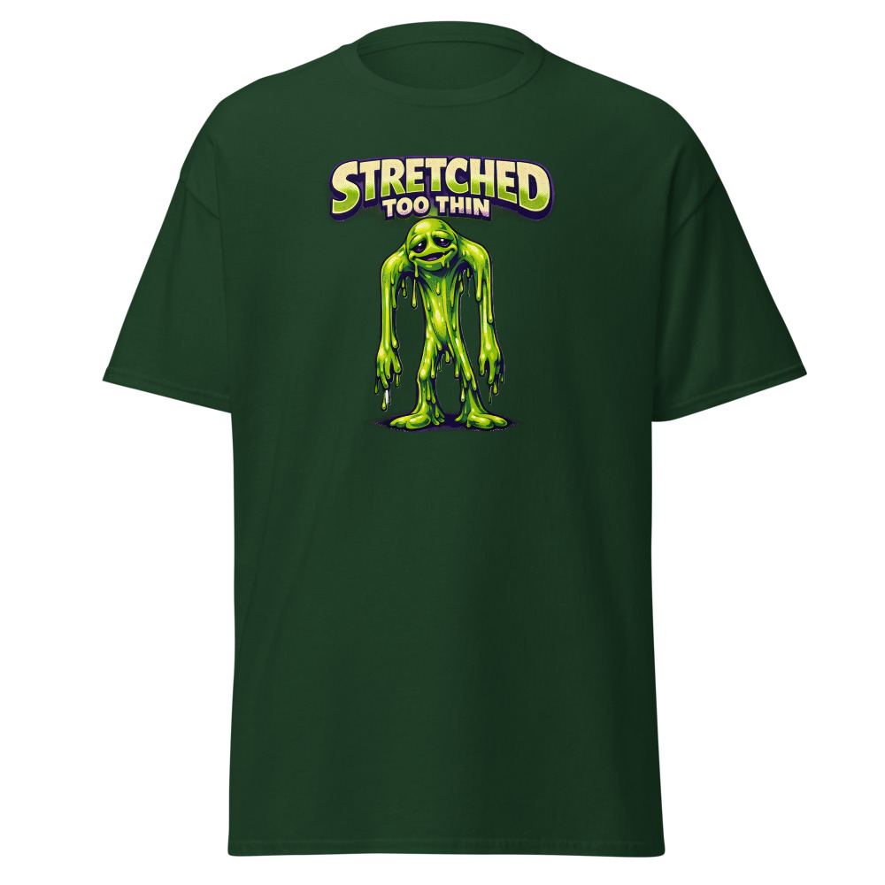 Retro Alien Toy T-Shirt | Stretched Too Thin Vintage 80s Sci-Fi Tee - Image 5