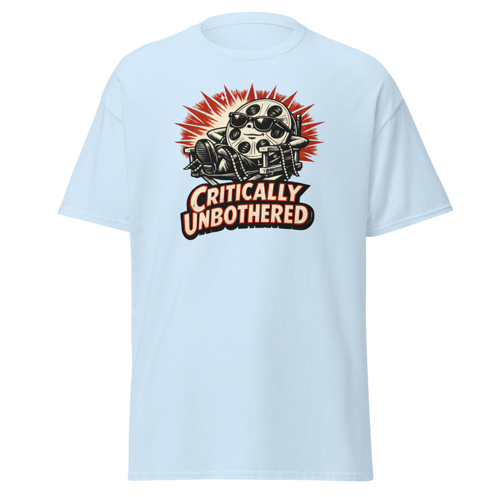 Funny Film Reel T-Shirt | Critically Unbothered Retro Cinema Tee - Image 6
