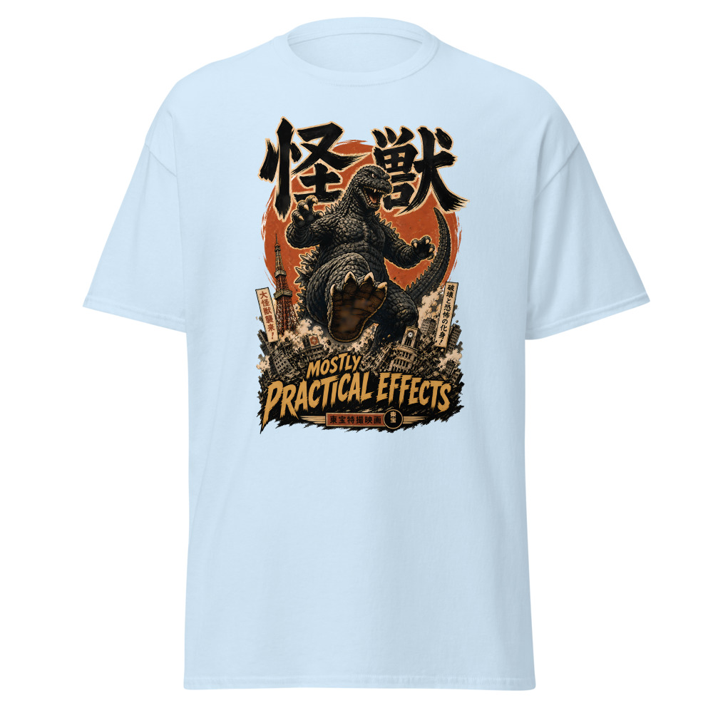 Retro Kaiju Monster T-Shirt | Mostly Practical Effects Japanese Tee - Image 6