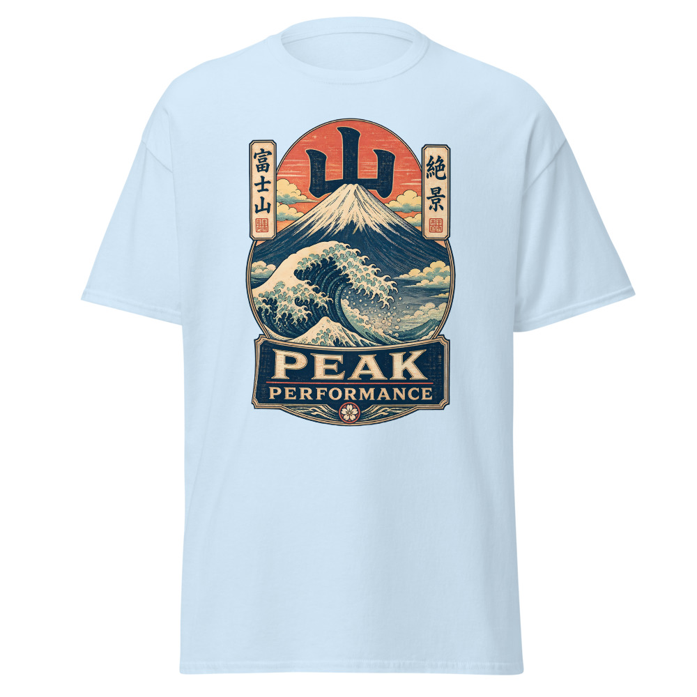 Retro Mount Fuji T-Shirt | Peak Performance Ukiyo-e Woodblock Tee - Image 6