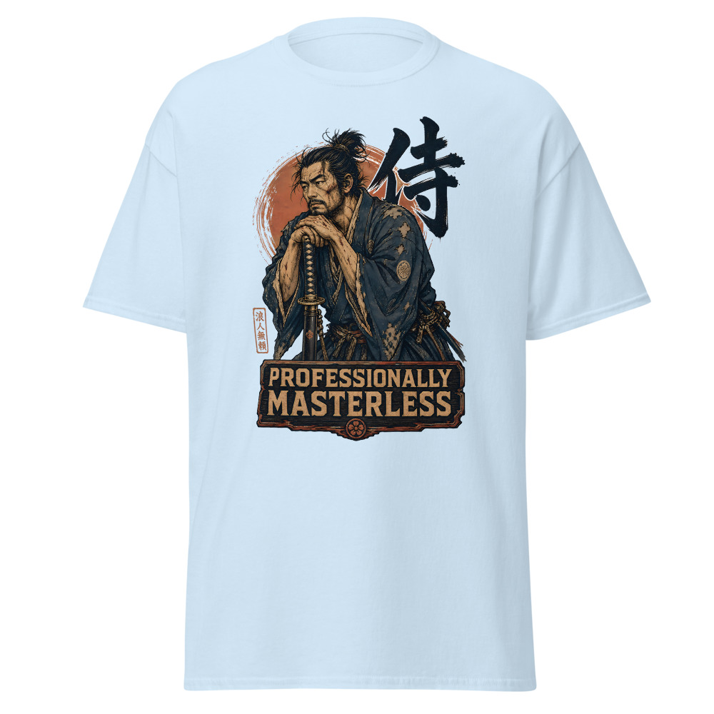 Funny Samurai T-Shirt | Professionally Masterless Ukiyo-e Ronin Tee - Image 6