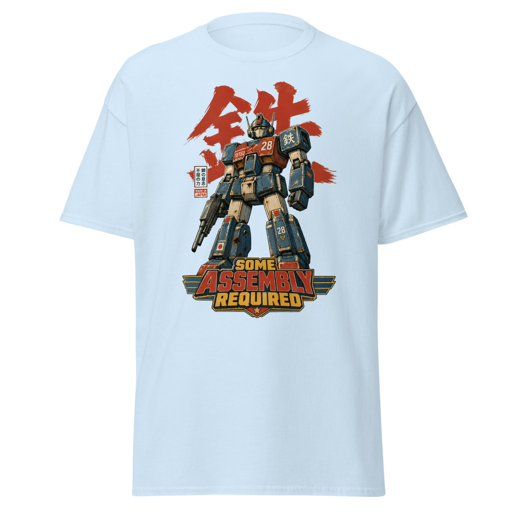 Retro Mecha Robot T-Shirt | Some Assembly Required Japanese Tee - Image 6