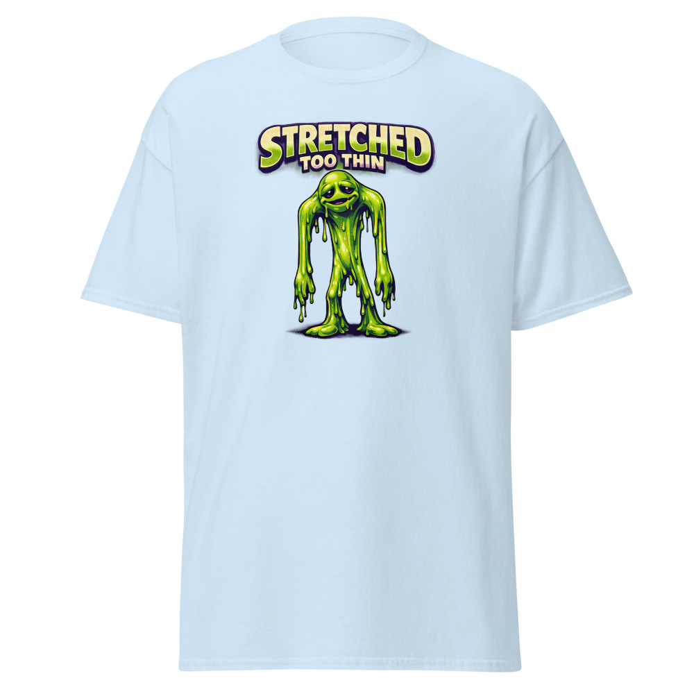 Retro Alien Toy T-Shirt | Stretched Too Thin Vintage 80s Sci-Fi Tee - Image 6