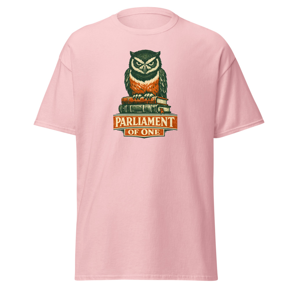 Funny Owl T-Shirt | Parliament of One Vintage Woodcut Bird Tee - Image 7